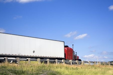 semitruck on highway in Austin, TX