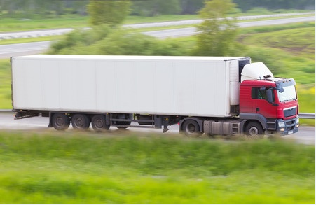 semitruck on highway in Fort Worth, TX