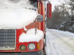 Driving a Truck in the Winter 